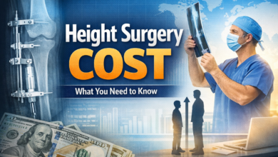 Height surgery cost explained with limb lengthening procedure and medical pricing concept